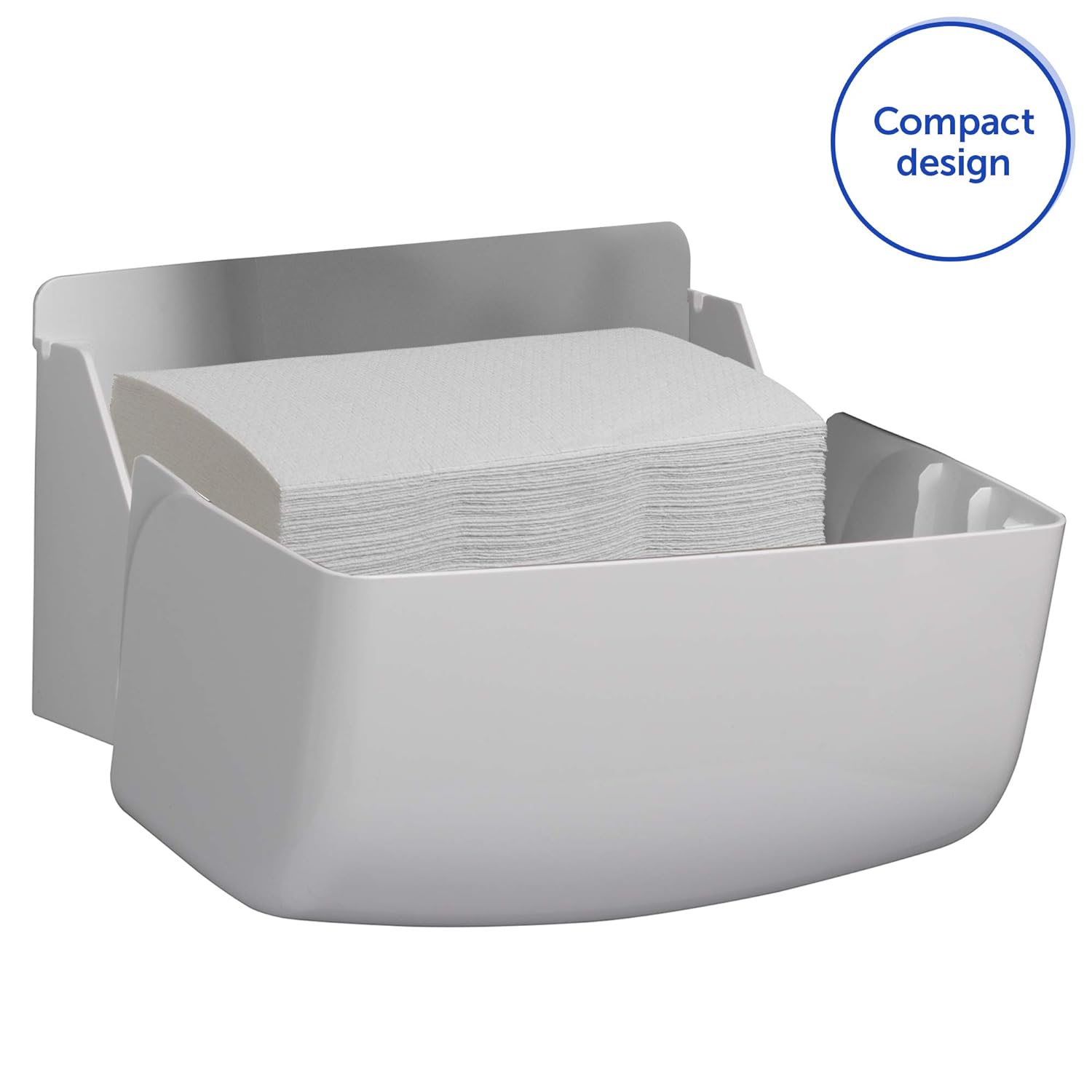 Dispensador de Toallas de Mano Aquarius™ 6956 – Blanco, MultiFold, Sin Contacto, Montaje en Pared, Compacto y Antidesperdicio para Alto Tráfico - Imagen 2