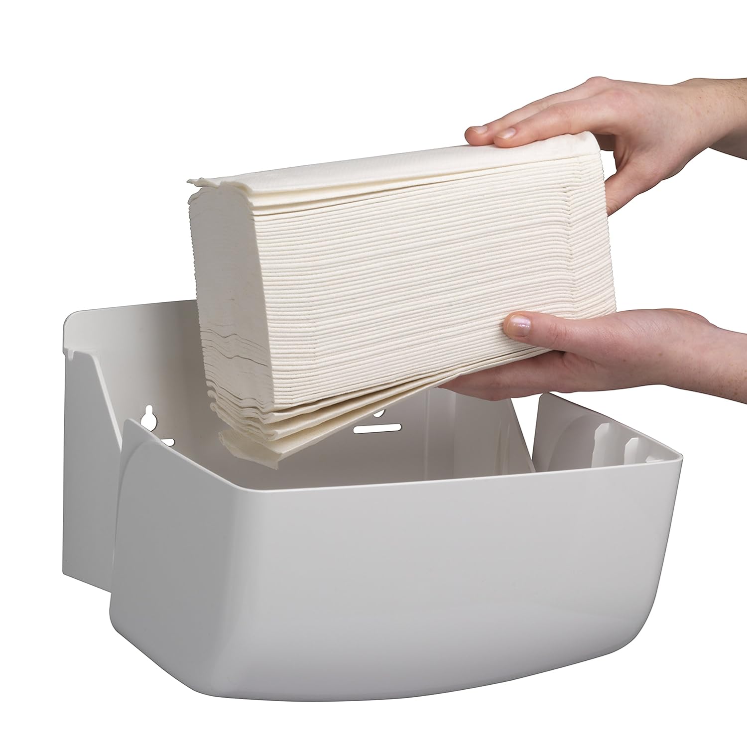 Dispensador de Toallas de Mano Aquarius™ 6956 – Blanco, MultiFold, Sin Contacto, Montaje en Pared, Compacto y Antidesperdicio para Alto Tráfico - Imagen 5