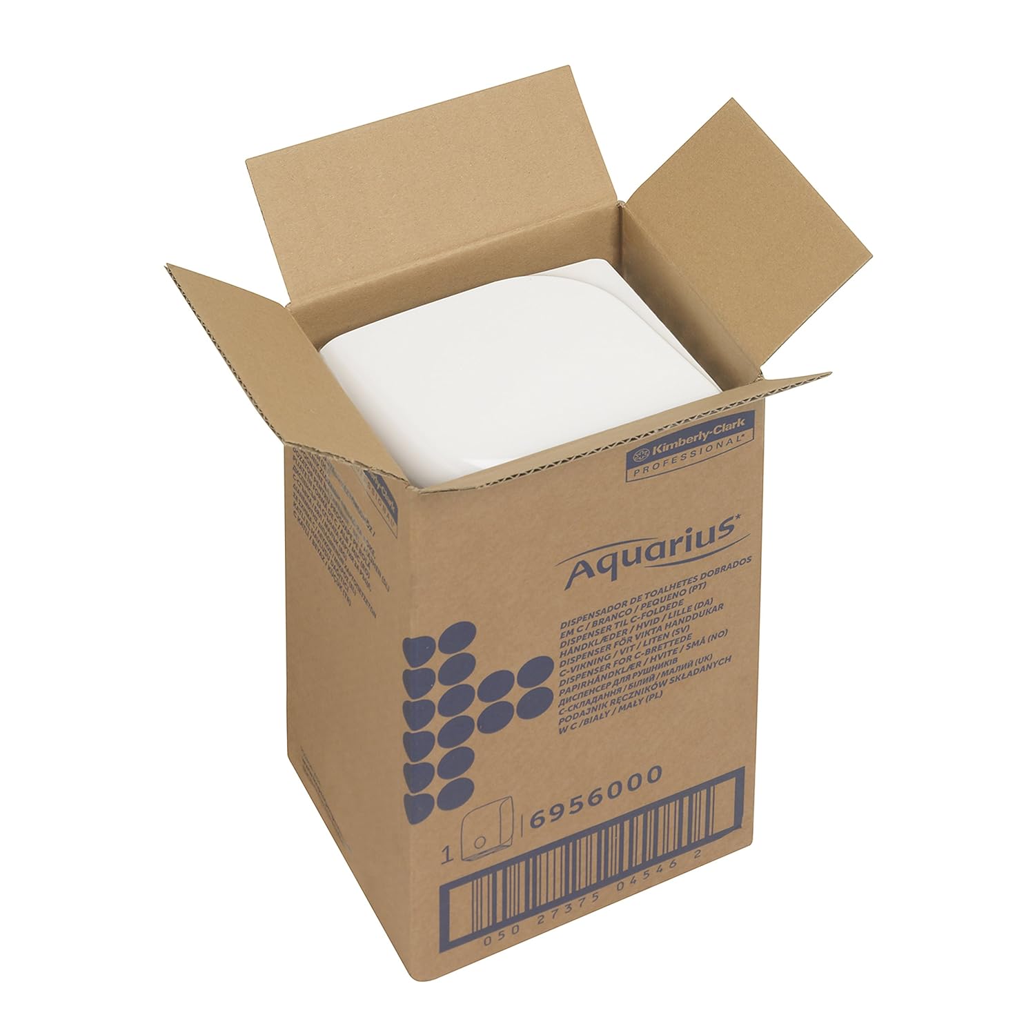 Dispensador de Toallas de Mano Aquarius™ 6956 – Blanco, MultiFold, Sin Contacto, Montaje en Pared, Compacto y Antidesperdicio para Alto Tráfico - Imagen 4