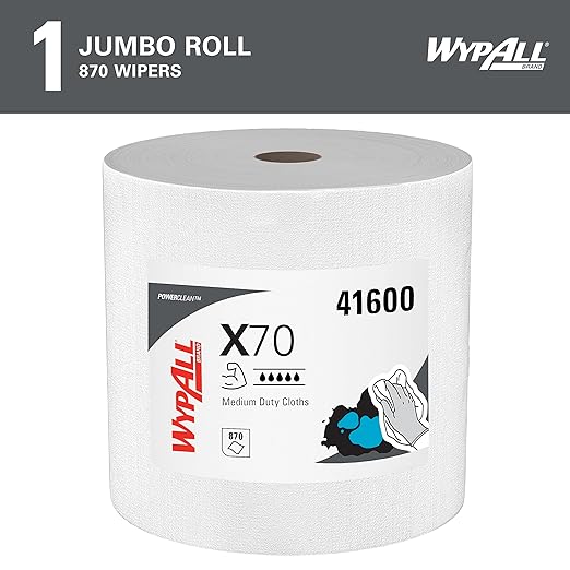 Bayetas Resistentes Blanco Industrial WypAll® X70 Power Clean™ 8348 Jumbo Roll - 870 paños - Imagen 5