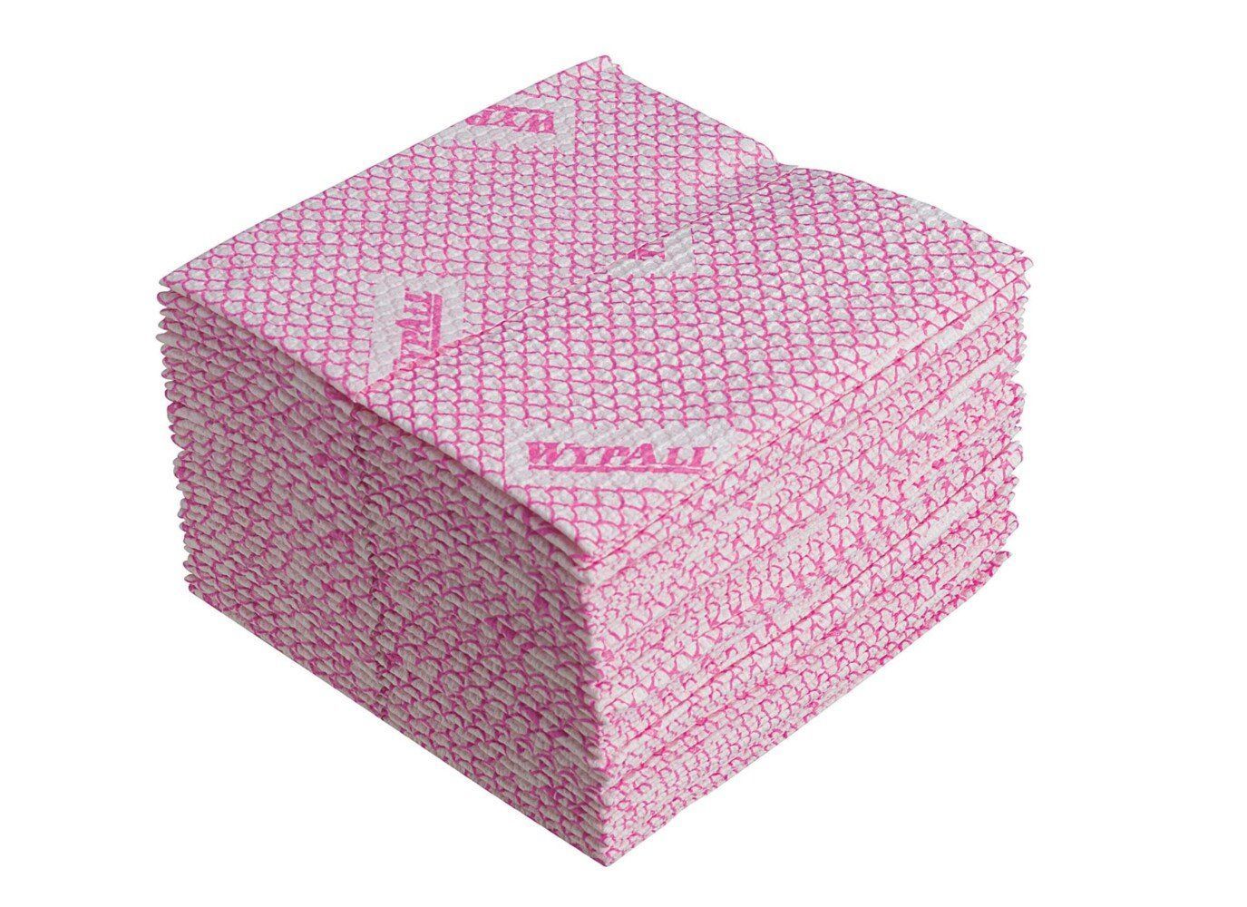 Paños WypAll® X80 Plus Critical Clean™ 19127 - Paños industriales rojos de 1 capa - 8 paquetes x 30 paños plegados 1/4 (240 en total) - Imagen 3