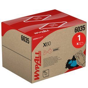 WypAll® X60 General Clean™ 6035 – Paños de Limpieza BRAG™ Box | 200 Unidades