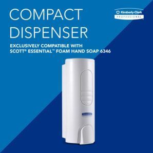 Dispensador de Jabón de Manos en Espuma Kimberly-Clark Professional™ 6982 – Blanco, compacto 200 ml