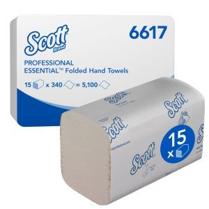 Toallas de Mano Intercaladas 6617 Scott® Essential™ - 15 clips x 340 toallas
