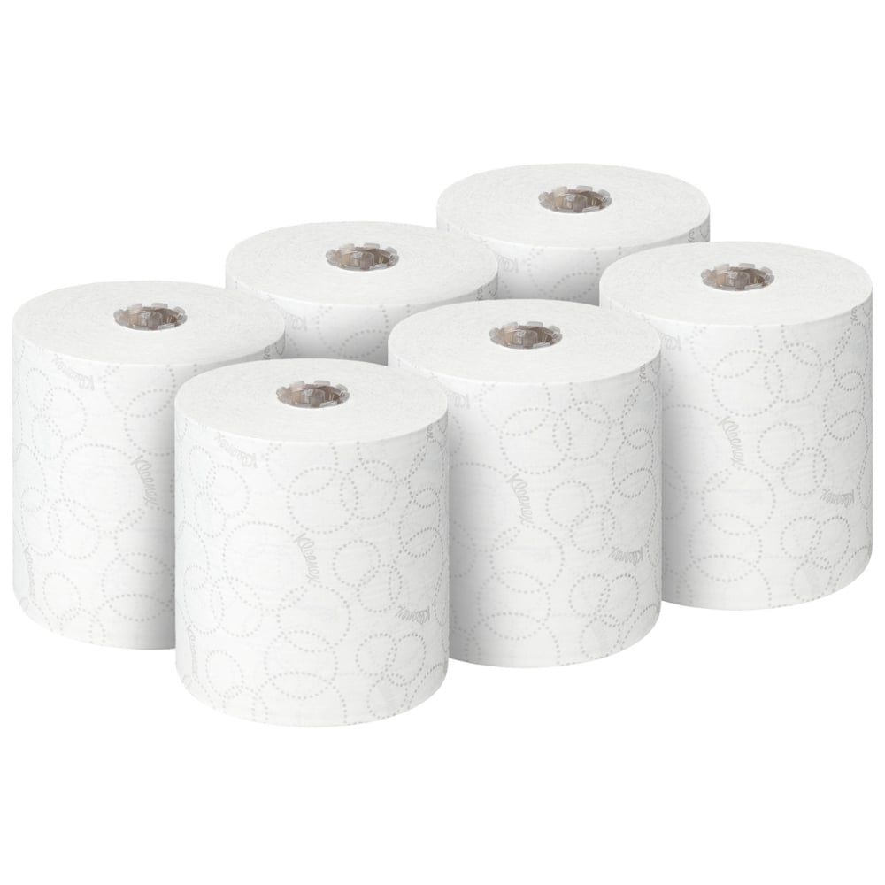 Toallas Secamanos en Rollo Kleenex® Ultra™ 6780 – 6 Rollos x 150 m, 2 Capas, Blancas, Suaves, Airflex™, Ecológicas, Contacto Alimentario - Imagen 3