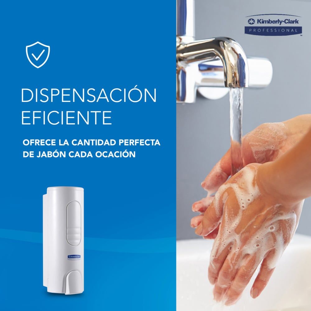 Dispensador de Jabón de Manos en Espuma Kimberly-Clark Professional™ 6982 – Blanco, compacto 200 ml - Imagen 4