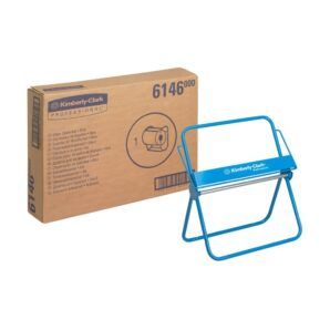 Kimberly-Clark Professional™ Dispensador Paños Bobinas Montaje Pared/Pie Acero Azul