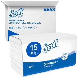 Secamanos Plegadas Scott® Control™ 6663 – 15 Clips x 212 Hojas