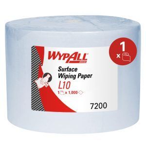 WypAll® L10 7200 – Rollo Jumbo 1000 Bayetas Celulosa Azul | 1 Capa
