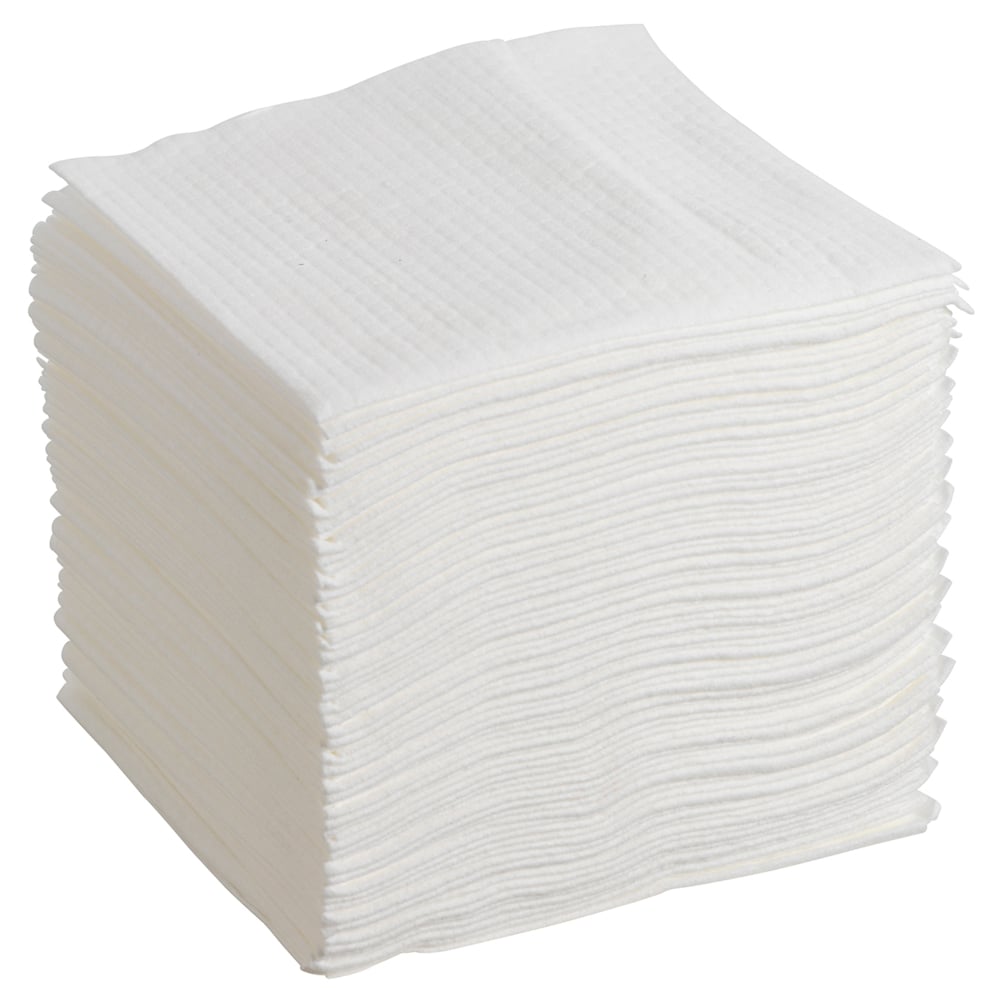 Bayetas WypAll® X70 Power Clean™ 8387 - Bayetas industriales blancas de 1 capa - 12 paquetes x 76 bayetas plegadas 1/4 (912 en total) - Imagen 4