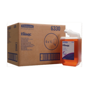 Jabón de Manos Líquido Kleenex® Ultra™ 6330 – 6 cartuchos de 1 L, Color Ámbar
