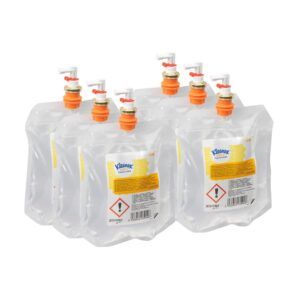 Ambientador en Recarga Kleenex® Botanics Energy 6188 – 6 unidades de 300 ml, Fragancia Floral y Cítrica con Toques de Sándalo, Sin Aerosol, Hasta 90 días