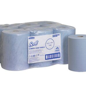 Scott® Slimroll™ 6658 – Secamanos en Rollo Azul 165 m | 6 x 165 m (990 m)