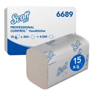 Secamanos dobladas 6689 Scott® Control™ - 14 clip x 304 hojas