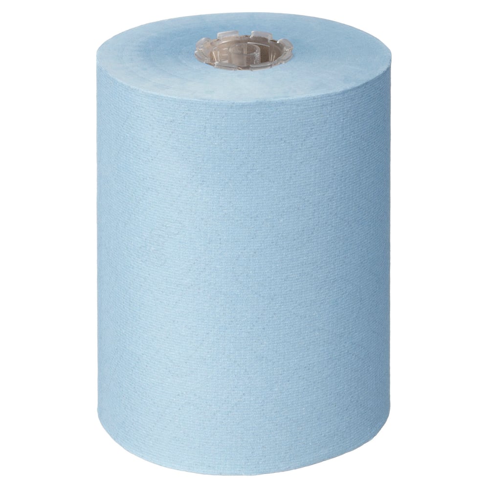 Toallas Secamanos en Rollo Slimroll™ Scott® Essential™ 6696 – 6 rollos de 190 metros, 1 capa, Color Azul, Tecnología Airflex™ - Imagen 3