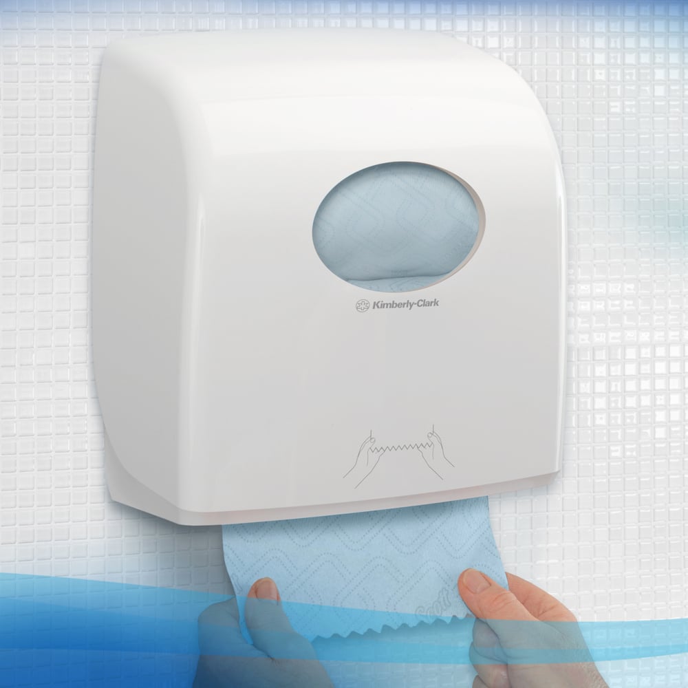 Toallas Secamanos en Rollo Slimroll™ Scott® Essential™ 6696 – 6 rollos de 190 metros, 1 capa, Color Azul, Tecnología Airflex™ - Imagen 6