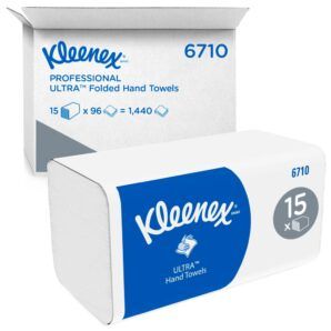 Kleenex® Ultra™ 6710 – Toallas de Mano Plegadas 3 Capas | 15 x 96 Hojas (1.440 Hojas)