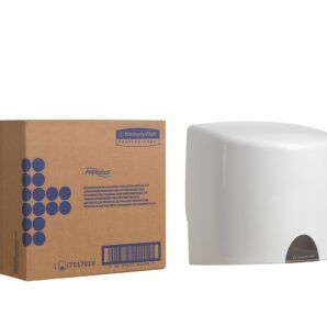 Dispensador Central Aquarius™ 7017 – 1 unidad, plástico blanco,