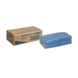 Paños de Microfibra Kimtech® 7589 – 1 Paquete x 25 Paños Azules de 40x40 cm, Multiusos para Pulido en Seco y Preparación de Superficies