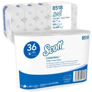 Papel Higiénico Scott® Control™ 8518 – 36 rollos de 350 hojas, 3 capas, 100% Reciclado, Certificación FSC®