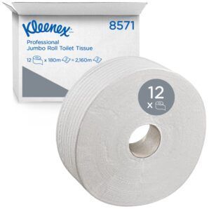 Papel Higiénico en Rollo Kleenex® 8571 – 2 Capas, Certificación FSC®, Disolución Rápida, Compatible con Dispensadores Aquarius™ y Kimberly-Clark™