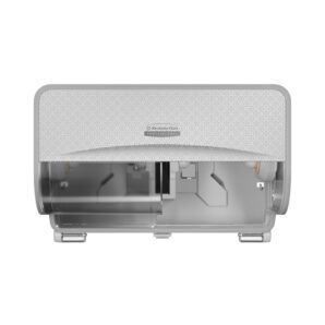 Dispenser de Papel Higiénico Rollo Pequeño Kimberly-Clark Professional™ ICON™ Doble Horizontal – Mosaico Plateado (53655)