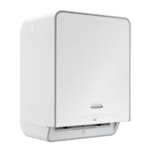Kimberly-Clark Professional™ ICON™ Dispensador Automático de Toallas en Rollo 53940 – Chasis Blanco con Faceplate White Mosaic