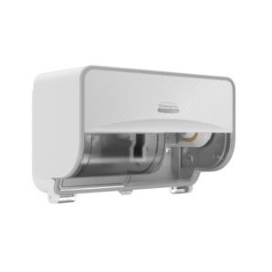 Dispenser de Papel Higiénico Rollo Pequeño Kimberly-Clark Professional™ ICON™ Doble Horizontal – Mosaico Blanco (53945)