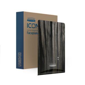 Kimberly-Clark Professional™ Icon™ Dispenser Faceplate - eSkinCare / Ebony Lux Woodgrain