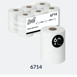 Scott® 6714 Toalla Secamanos en Rollo Compacto 150 m – Caja 6 Rollos